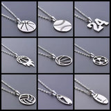 10pcs Stainless Steel Sport Basketball & Football Pendants for Jewelry Making