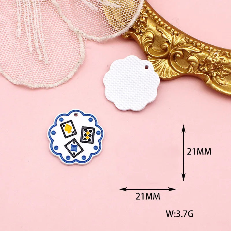 10pcs Cartoon Charms for DIY Earring Necklace Bracelet Keychain