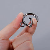 10pcs Double O Ring Openable Bag Belt Buckle Snap Clasp ID 16/19mm