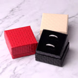 10pcs Square Jewelry Box Earrings Rings Boxes Gift Display Red