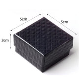 10pcs Square Jewelry Box Earrings Rings Boxes Gift Display Red