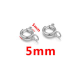 10pcs Stainless Steel 18K Spring Ring Clasp With Open Jump Ring