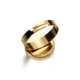10pcs Adjustable Stainless Steel Ring Base for DIY Jewelry Making