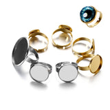 10pcs Adjustable Stainless Steel Ring Base for DIY Jewelry Making
