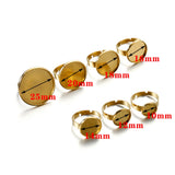 10pcs Adjustable Stainless Steel Ring Base for DIY Jewelry Making