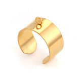 10pcs Stainless Steel Adjustable Blank Rings Setting For Ring Making