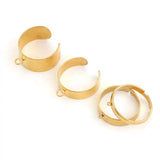 10pcs Stainless Steel Adjustable Blank Rings Setting For Ring Making
