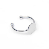 10pcs Adjustable Stainless Steel Ring Base Blanks for DIY Jewelry