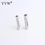 10pcs Stainless Steel Bayonet Clasp 2mm 2.5mm 5mm Push Lock Lace Buckle