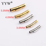10pcs Stainless Steel Bayonet Clasp 2mm 2.5mm 5mm Push Lock Lace Buckle