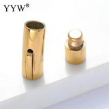10pcs Stainless Steel Bayonet Clasp 2-8mm Lace Buckle DIY Bracelet Jewelry