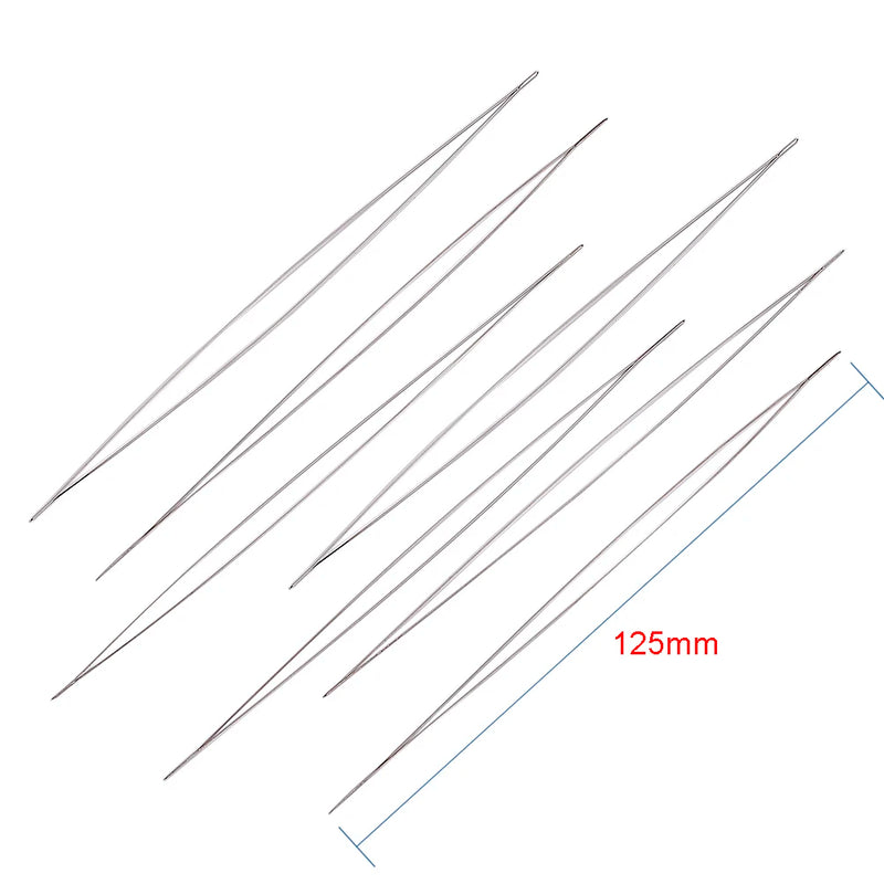 10pcs Stainless Steel Beading Needles Curved Needle for DIY Jewelry