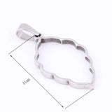 10pcs Stainless Steel Rectangle Bezel Charms for Resin Jewelry