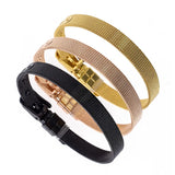 10pcs Stainless Steel Bracelet Wristband Jewelry 8mm Width