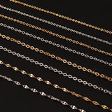 10pcs Stainless Steel Chain DIY Necklaces Chokers Accessories