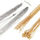 10pcs Stainless Steel Chain DIY Necklaces Chokers Accessories