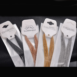 10pcs Stainless Steel Chains Necklace 1.5mm/2mm Men Women 4 colors DIY Jewelry