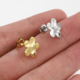 10pcs Stainless Steel Star Flower Dangle Earrings Base