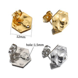10pcs Stainless Steel Star Flower Dangle Earrings Base
