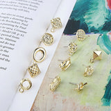 10pcs Stainless Steel Earrings Settings for DIY Jewelry Making