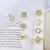 10pcs Stainless Steel Earrings Settings for DIY Jewelry Making