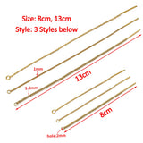 10pcs Stainless Steel Long Chain Ear Line Earrings Earwires Drop D