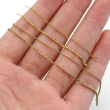 10pcs Stainless Steel Long Chain Ear Line Earrings Earwires Drop D
