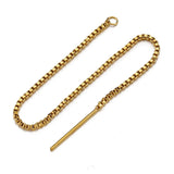 10pcs Stainless Steel Long Chain Ear Line Earrings Earwires Drop D