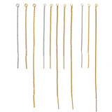 10pcs Stainless Steel Long Chain Ear Line Earrings Earwires Drop D