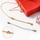 10pcs Stainless Steel Extender Chain Set for DIY Jewelry Making