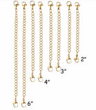 10pcs Stainless Steel Extender Chain Set for DIY Jewelry Making