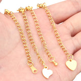 10pcs Stainless Steel Extension Chains for DIY Jewelry Making