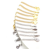 10pcs Stainless Steel Extension Chains for DIY Jewelry Making