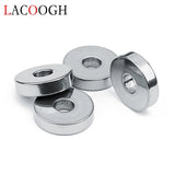 10pcs Stainless Steel Flat Round Beads 3*12mm 4mm Spacer Bead DIY Jewelry