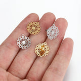 10pcs Flower Ear Studs Earring Base for Jewelry Making DIY