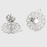 10pcs Flower Ear Studs Earring Base for Jewelry Making DIY