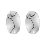 10pcs Geometric Earring Posts with Hole for DIY Earrings