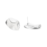 10pcs Geometric Earring Posts with Hole for DIY Earrings