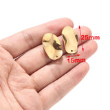10pcs Geometric Earring Posts with Hole for DIY Earrings