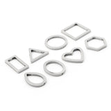 10pcs Stainless Steel Geometric Bezel Mold for Resin Jewelry Making