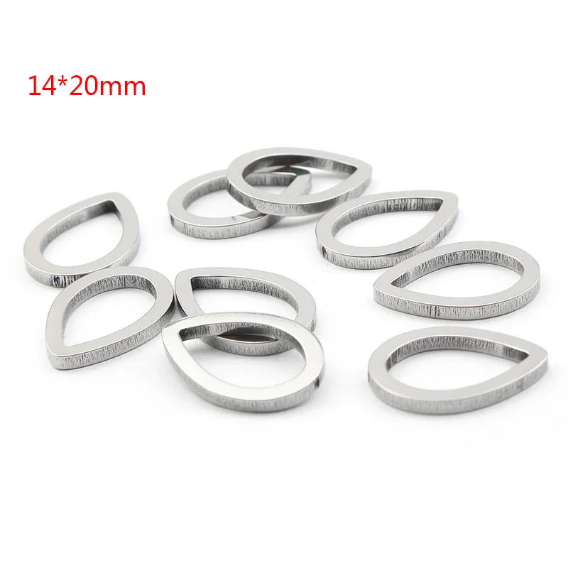 10pcs Stainless Steel Geometric Bezel Mold for Resin Jewelry Making