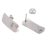 10pcs Stainless Steel Geometric Bar Stud Earrings For Women