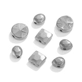 10pcs Stainless Steel Plated Beads Jewelry Makings Spacer Loose Bead DIY