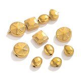10pcs Stainless Steel Plated Beads Jewelry Makings Spacer Loose Bead DIY