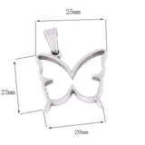 10pcs Open Bezel Butterfly Charms DIY Pendant Frame for Resin Jewelry