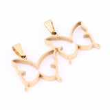 10pcs Open Bezel Butterfly Charms DIY Pendant Frame for Resin Jewelry