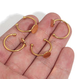 10pcs Stainless Steel Plated Ring Bezel Base Tray Cabochons Pad Fingerring Blank