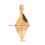 10pcs Steel Plated Mixed Shape Pendants for DIY Jewelry Making