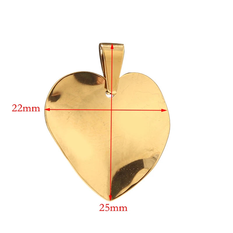 10pcs Steel Plated Mixed Shape Pendants for DIY Jewelry Making