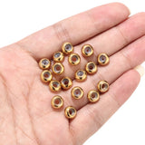 10pcs Stainless Steel Spacer 8mm Rubber Beads for DIY Bracelets